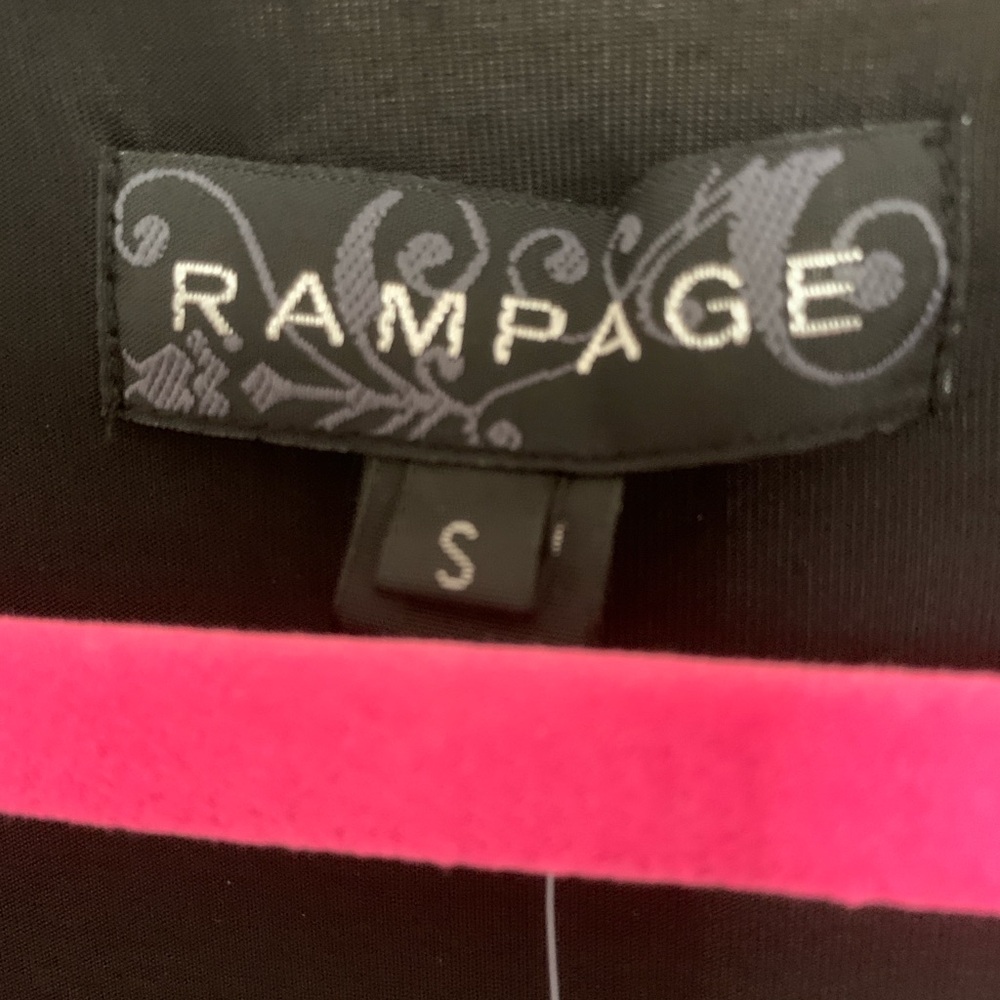 NWT Rampage Elegant Black Wrap Blouse - Picture 6 of 6